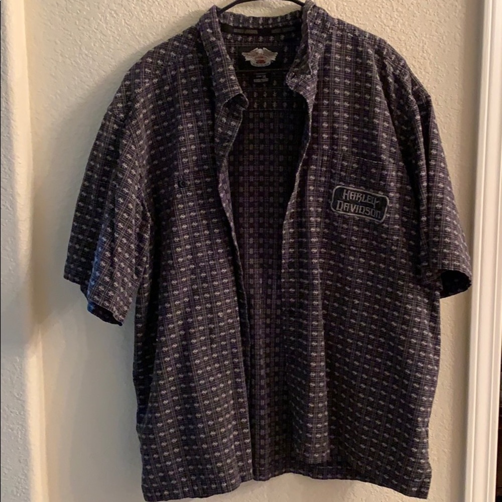 Harley Davidson button down 3XL